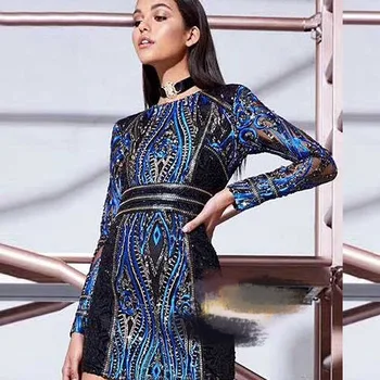 2018 hot sale fashion dress sexy women sequined o-neck full print mesh mini bandage celebrity body con dresses wholesale
2018 hot sale fashion dress sexy women sequined o-neck full print mesh mini bandage celebrity body con dresses wholesale