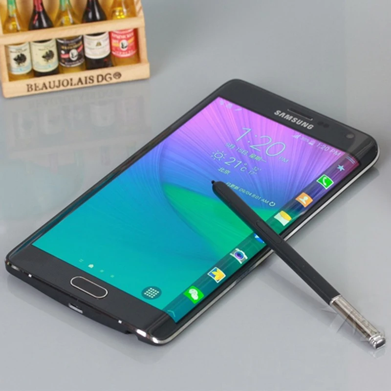 Разблокированный оригинальный Samsung Galaxy Note Edge N915 телефон версии 4G Android 5 6 "16 МП 32