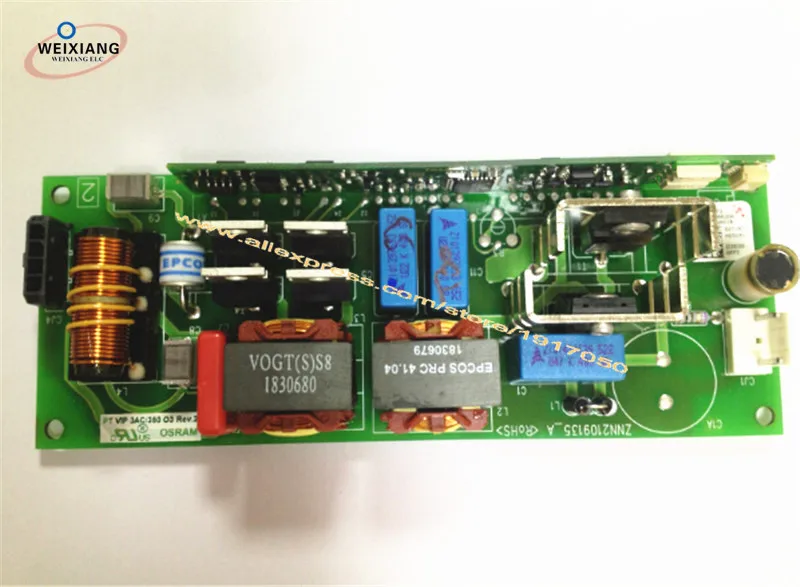 Новый и оригинальный балласт PT VIP 3AC/380 O3 Rev.2 проектор лампы Драйвер платы
Новый и оригинальный балласт PT VIP 3AC/380 O3 Rev.2 проектор лампы Драйвер платы