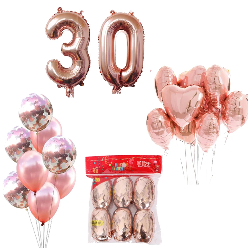 32 inch Rose Gold Number Balloon 5mm*10m Balloon Rope Ribbon Birthday Wedding Decoration Baby Shower number foil Balloons
32 inch Rose Gold Number Balloon 5mm*10m Balloon Rope Ribbon Birthday Wedding Decoration Baby Shower number foil Balloons