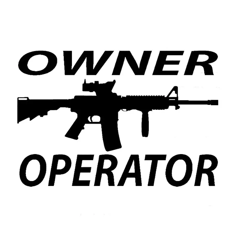 17 8 см * 12 1 30D AR-15 владелец оператора автомобиля наклейка мультфильм