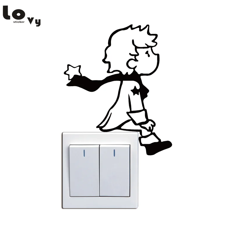 Cute Little Prince Switch Sticker Cartoon Vinyl Wall Stickers for Kids Rooms Baby Room Bedroom Home Decor
Cute Little Prince Switch Sticker Cartoon Vinyl Wall Stickers for Kids Rooms Baby Room Bedroom Home Decor