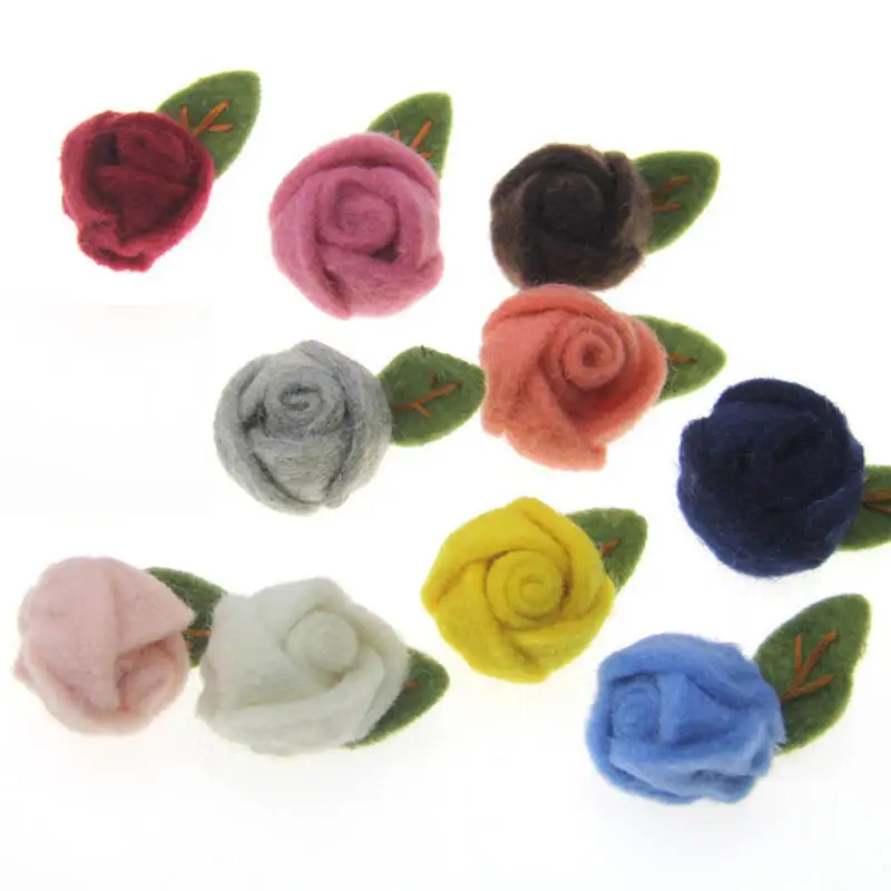 1PC Rose Flower Wool Felt DIY Craft Poke DIY Kits Multiuse Christmas Deco Bag Wind Chimes Brooch Children Hair Band 5cm Dia.
1PC Rose Flower Wool Felt DIY Craft Poke DIY Kits Multiuse Christmas Deco Bag Wind Chimes Brooch Children Hair Band 5cm Dia.
