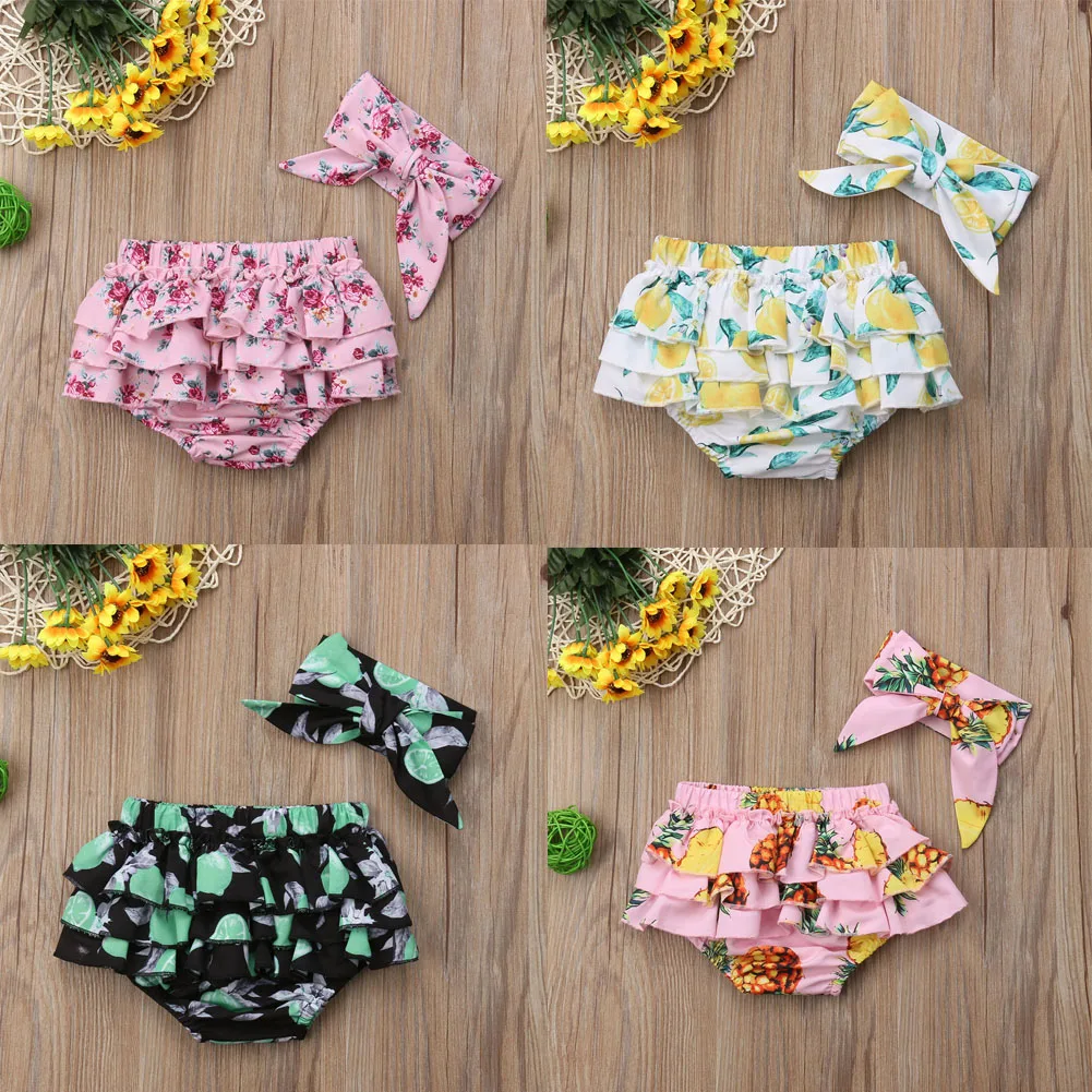 2018 Cute Summer Girls Beach Sets 2Pcs Baby Girls Floral Lemon Pineapple Set Ruffles Shorts Bottoms PP Bloomers Headband 3-24M
2018 Cute Summer Girls Beach Sets 2Pcs Baby Girls Floral Lemon Pineapple Set Ruffles Shorts Bottoms PP Bloomers Headband 3-24M