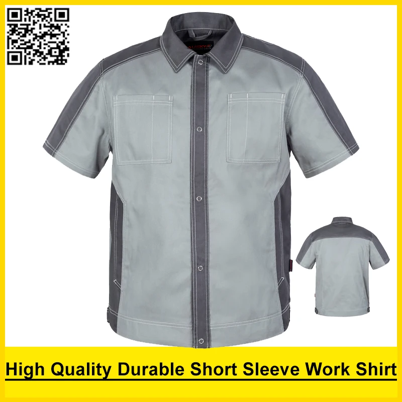Bauskydd Для мужчин с поло короткими рукавами рубашка высокое качество спецодежды