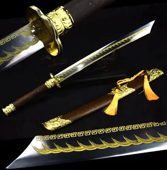 Chinese Kung Fu Dragon Dao Sword Qing Dynasty Battle Broadsword Saber Strong High Manganese Steel Sharp Outdoors Broad Knife
Chinese Kung Fu Dragon Dao Sword Qing Dynasty Battle Broadsword Saber Strong High Manganese Steel Sharp Outdoors Broad Knife