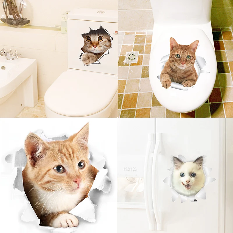 Cartoon Animal 3d Toilet Stickers on The Toilet Seat Cute Cats PVC Wall Sticker Bathroom Refrigerator Door Decor Stickers Decals
Cartoon Animal 3d Toilet Stickers on The Toilet Seat Cute Cats PVC Wall Sticker Bathroom Refrigerator Door Decor Stickers Decals
