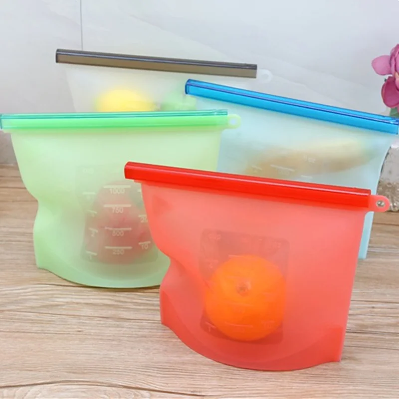 1 Liter Silicone Food Fresh-keeping Bag Reusable Refrigerator Transparent Vacuum Bags for Sandwich Kitchen Seal Organizer
1 Liter Silicone Food Fresh-keeping Bag Reusable Refrigerator Transparent Vacuum Bags for Sandwich Kitchen Seal Organizer