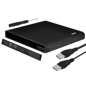 12.7mm USB 2.0 DVD Drive External Optical Drives Enclosure SATA to USB External Case For Laptop Notebook
12.7mm USB 2.0 DVD Drive External Optical Drives Enclosure SATA to USB External Case For Laptop Notebook