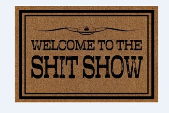 Custom Funny Printed Doormat "welcome to the shit show" design rubber non slip Decor door Mat 23.6 x 15.7inch/30"x 18"inch
Custom Funny Printed Doormat "welcome to the shit show" design rubber non slip Decor door Mat 23.6 x 15.7inch/30"x 18"inch