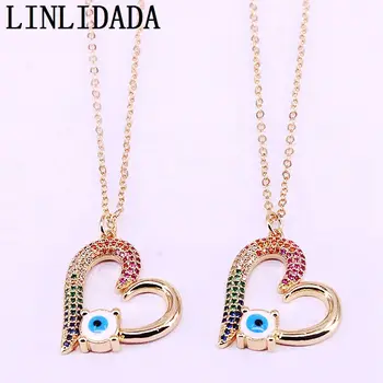 8Pcs Gold Filled Blue Eye Jewelry Women Rainbow CZ Micro Pave Fashion Heart Beautiful Pendant Necklaces
8Pcs Gold Filled Blue Eye Jewelry Women Rainbow CZ Micro Pave Fashion Heart Beautiful Pendant Necklaces
