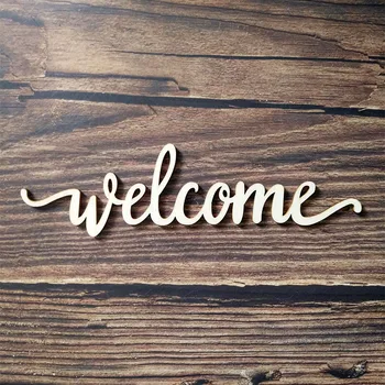 Welcome Script Word Wood Sign Wooden Words Sign Art Rustic Cursive Word Room Decoration Wall Hanging Laser Cut Craft
Welcome Script Word Wood Sign Wooden Words Sign Art Rustic Cursive Word Room Decoration Wall Hanging Laser Cut Craft
