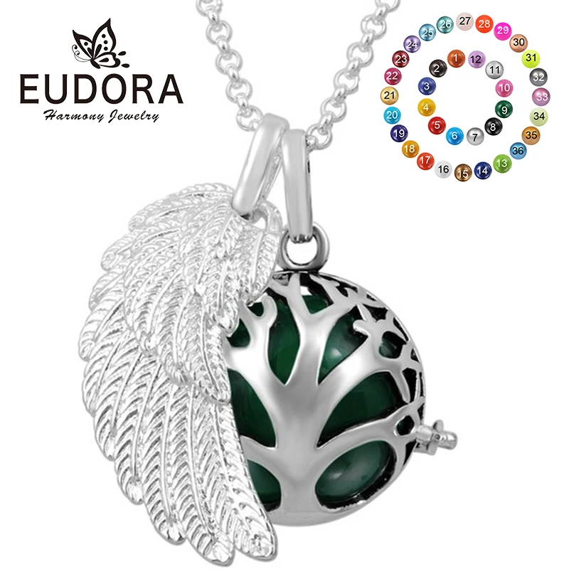 EUDORA Angel Caller Wing Tree of Life Cage Pendant Necklace Harmony Bola Baby Ball Pendant Baby DIY Jewelry For Baby Mom FH111
EUDORA Angel Caller Wing Tree of Life Cage Pendant Necklace Harmony Bola Baby Ball Pendant Baby DIY Jewelry For Baby Mom FH111