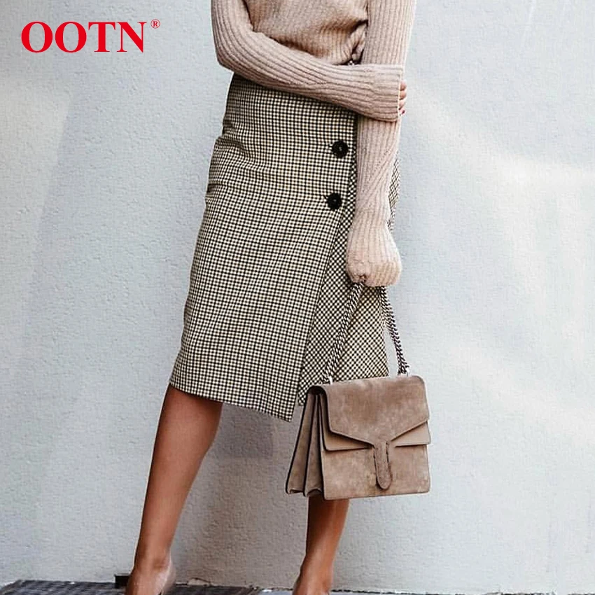 OOTN Vintage Asymmetry Plaid Skirt Women Long Skirt High Waist Button Down Wrap Skirt Female Winter Casual Streetwear Irregular
OOTN Vintage Asymmetry Plaid Skirt Women Long Skirt High Waist Button Down Wrap Skirt Female Winter Casual Streetwear Irregular