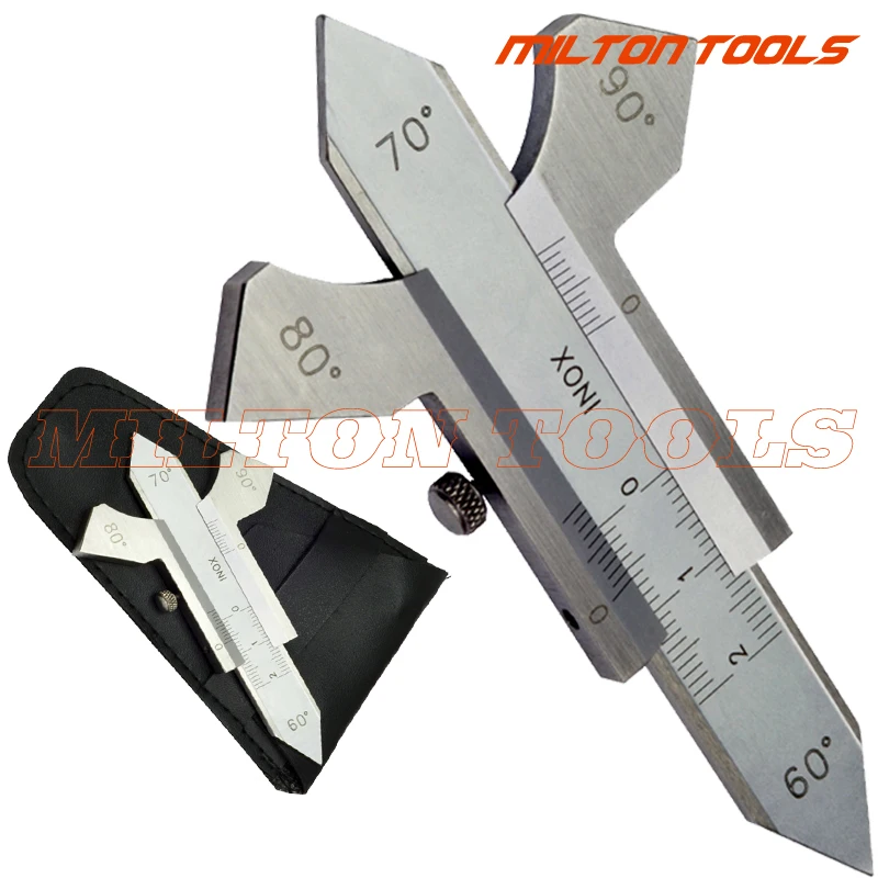Welding Gauge Weld Inspection Gage Weld Seam Bead/Fillet/Crown Test Ulnar Ruler 60 70 80 90 Degree Angle Measure
Welding Gauge Weld Inspection Gage Weld Seam Bead/Fillet/Crown Test Ulnar Ruler 60 70 80 90 Degree Angle Measure