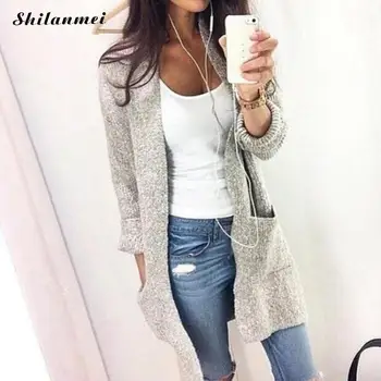 2018 Autumn Winter Fashion Women Long Sleeve Loose Knitting Cardigan Sweater Causal Knitted Female Cardigan Pull Femme Coats
2018 Autumn Winter Fashion Women Long Sleeve Loose Knitting Cardigan Sweater Causal Knitted Female Cardigan Pull Femme Coats