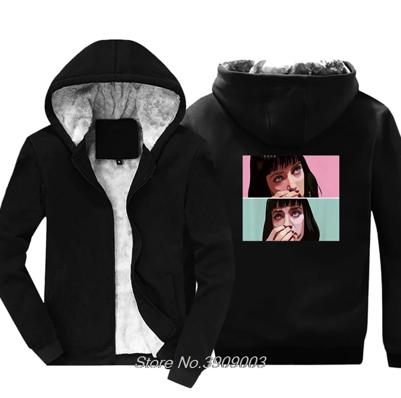 Movie Pulp Fiction Sweatshirts Uma Thurman Mia Wallace Quentin Tarantino Coat winter Men's Cotton Warm Thicken Shirts
Movie Pulp Fiction Sweatshirts Uma Thurman Mia Wallace Quentin Tarantino Coat winter Men's Cotton Warm Thicken Shirts