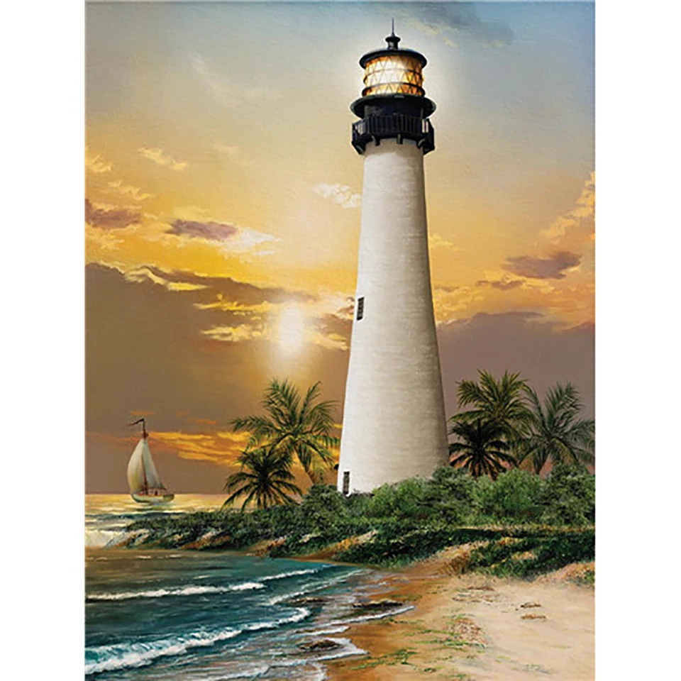 Home Decor 5D Diamond Embroidery Sailing Lighthouse Seascape Painting Full Square Drill Cross Stitch Picture Handmade Wall Art
Home Decor 5D Diamond Embroidery Sailing Lighthouse Seascape Painting Full Square Drill Cross Stitch Picture Handmade Wall Art