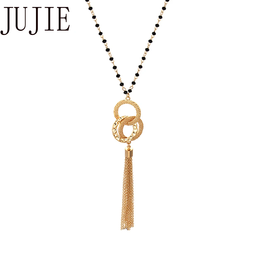 JUJIE Fashion Simple Tassel Pendant Necklace For Women 2019 Sweater Chain Necklace Pendant Jewelry Dropshipping
JUJIE Fashion Simple Tassel Pendant Necklace For Women 2019 Sweater Chain Necklace Pendant Jewelry Dropshipping