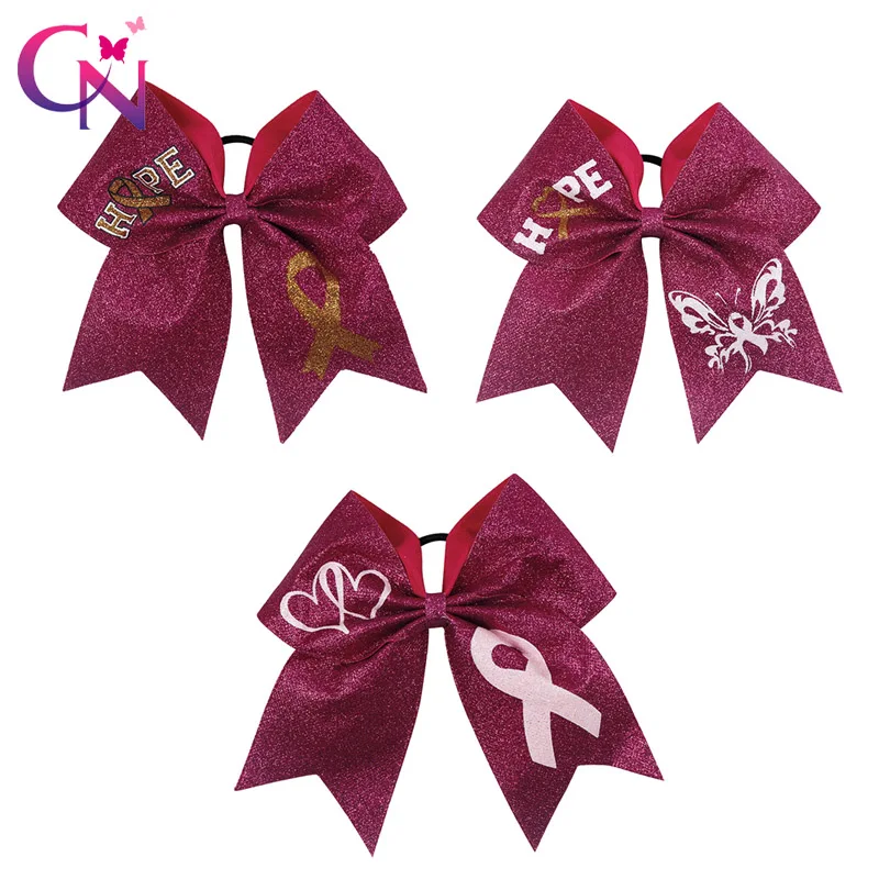 3 Colors 12 Pcs 7" Glitter Breast Cancer Cheer Bow With Elastic Hair Band For Girls Kid Printed Ribbon Hair Bow Hair Accessories
3 Colors 12 Pcs 7" Glitter Breast Cancer Cheer Bow With Elastic Hair Band For Girls Kid Printed Ribbon Hair Bow Hair Accessories