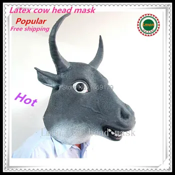 Bull mask bufflo head mask Creepy Cow Mask Head Novelty Latex Rubber Cosplay Masquerade Halloween Masks Event Party Supplies
Bull mask bufflo head mask Creepy Cow Mask Head Novelty Latex Rubber Cosplay Masquerade Halloween Masks Event Party Supplies