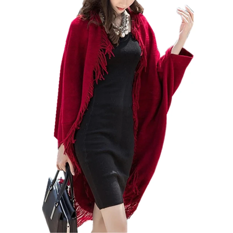 2018 Oversized Irregular Tassel Long Cardigan Women Winter Cashmere Sweater Fashion Elegant Knitted Poncho Coat Pull Femme MY305
2018 Oversized Irregular Tassel Long Cardigan Women Winter Cashmere Sweater Fashion Elegant Knitted Poncho Coat Pull Femme MY305