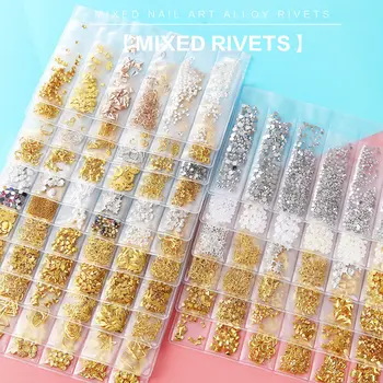 Fashion nail accessory mixed pack Metal rivets nail studs Japanese Nail Art Tip Decoration Rivet nail art retro stud ornaments
Fashion nail accessory mixed pack Metal rivets nail studs Japanese Nail Art Tip Decoration Rivet nail art retro stud ornaments