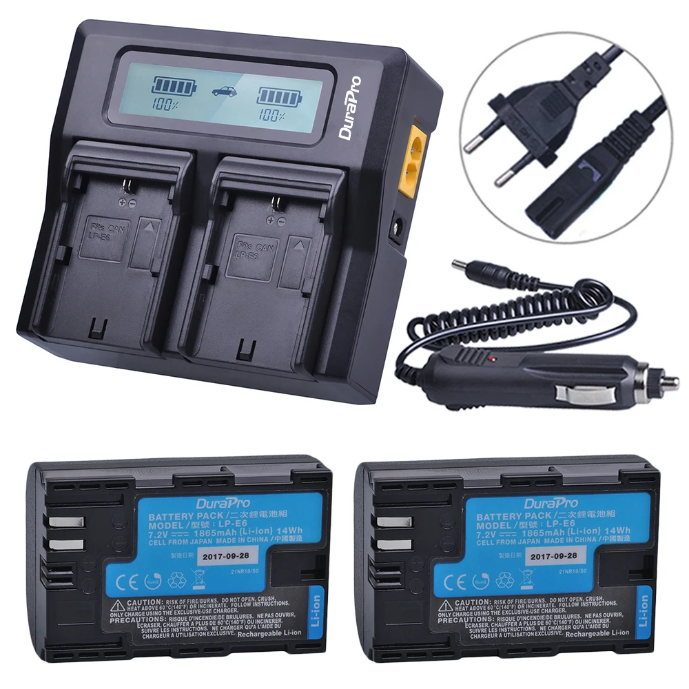 2PCS LP-E6 LP E6 LPE6 Li-ion Batteries + LCD Dual Rapid Charger For Canon EOS 5DS 5D Mark II Mark III 6D 7D 60D 60Da 70D 80D
2PCS LP-E6 LP E6 LPE6 Li-ion Batteries + LCD Dual Rapid Charger For Canon EOS 5DS 5D Mark II Mark III 6D 7D 60D 60Da 70D 80D