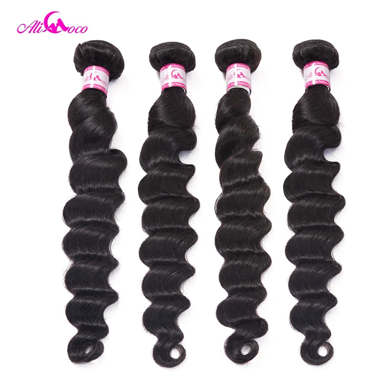 Ali Coco Loose Deep Brazilian Hair Weave Bundles 3/4 Bundles Deal 8-30 Inch Natural Color Non-Remy Human Hair Bundles
Ali Coco Loose Deep Brazilian Hair Weave Bundles 3/4 Bundles Deal 8-30 Inch Natural Color Non-Remy Human Hair Bundles
