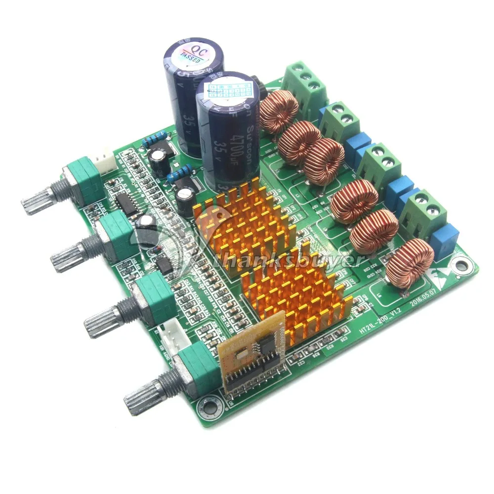 2018 Bluetooth 4.0 receiver Digital 2.1 Class D HIFI Power Amplifier Board 3CH Super Bass Amp grade fever TPA3116D2 100w+50w+50w
2018 Bluetooth 4.0 receiver Digital 2.1 Class D HIFI Power Amplifier Board 3CH Super Bass Amp grade fever TPA3116D2 100w+50w+50w