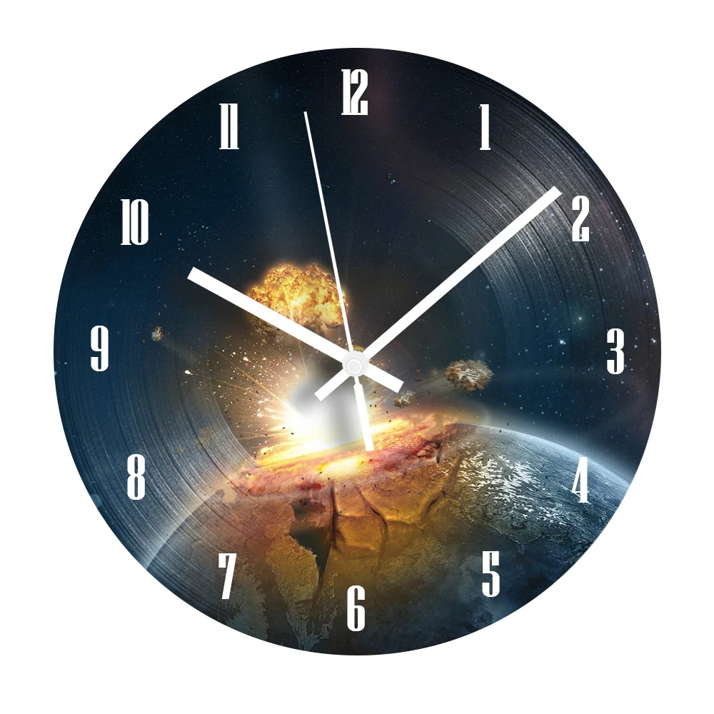 Planet Explosion Vinyl Record Clock Arabic Number Silent Digital Wall Clock Modern for Living Room Home Decor
Planet Explosion Vinyl Record Clock Arabic Number Silent Digital Wall Clock Modern for Living Room Home Decor