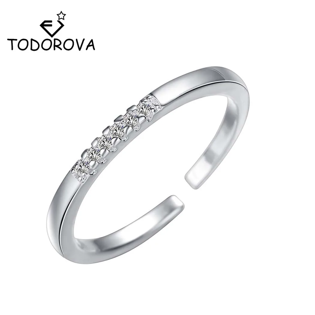 Todorova Simple Cubic Zirconia Small Stone Thin Adjustable Rings Engagement Rings for Women Fashion Jewelry Wedding Gifts
Todorova Simple Cubic Zirconia Small Stone Thin Adjustable Rings Engagement Rings for Women Fashion Jewelry Wedding Gifts