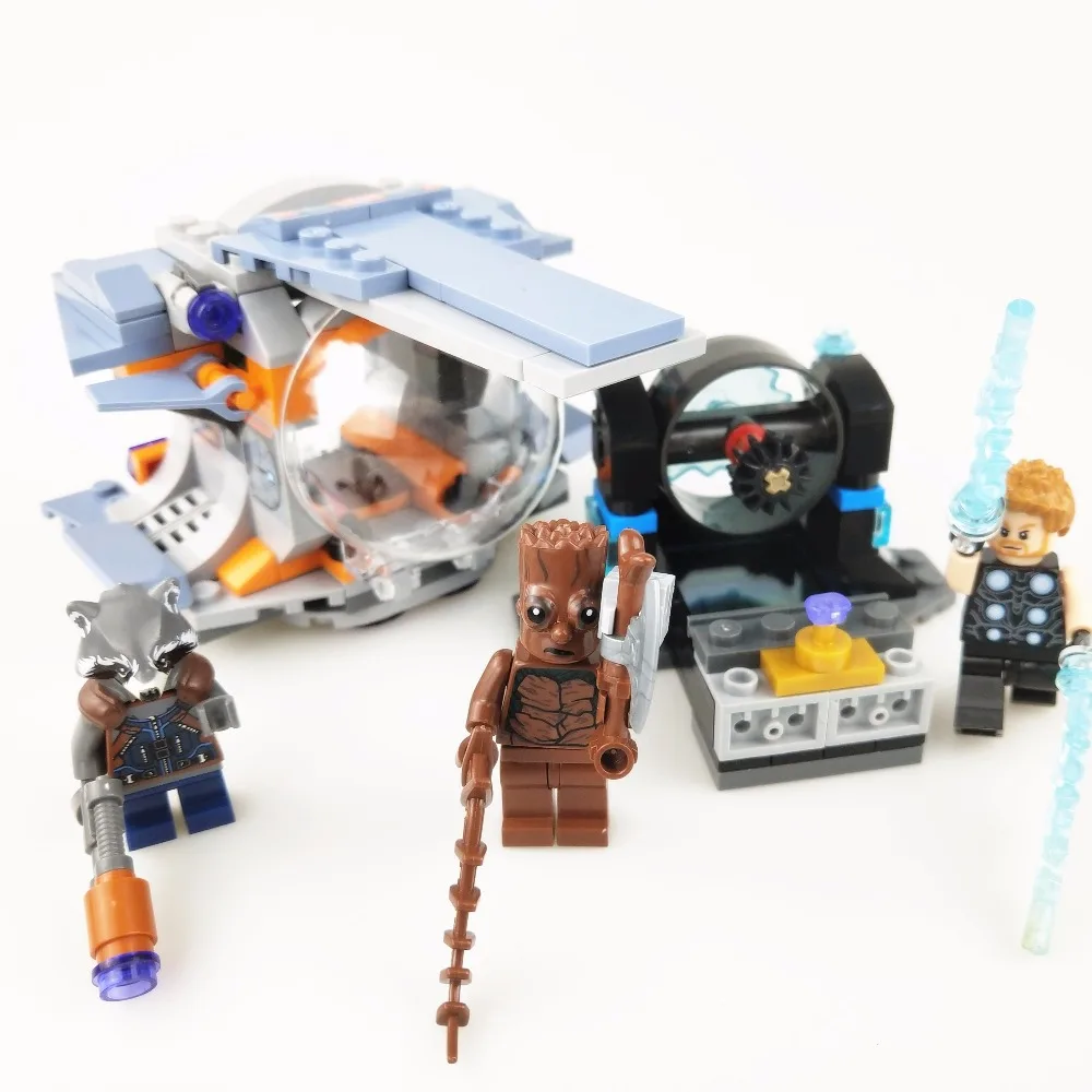 Новые Супер Герои Тор оружие Квесты LegoINGly бесконечные войны Мстители Фигурки Marvel