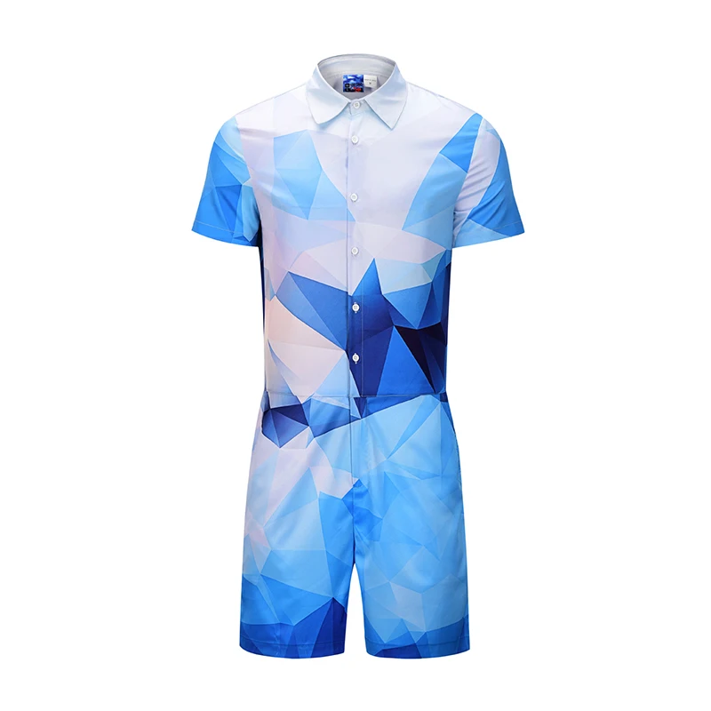 Men's 3D Graphic Pattern Printed Short Sleeve Summer Jumpsuit Rompers Set One Piece Suit Male Overalls Men's Set EU Size
Men's 3D Graphic Pattern Printed Short Sleeve Summer Jumpsuit Rompers Set One Piece Suit Male Overalls Men's Set EU Size