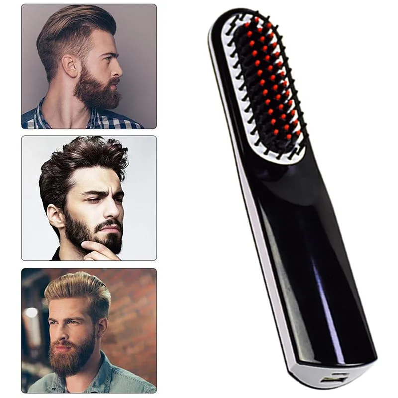 3 IN 1 Cordless Men Quick Beard Straightener Styler Comb USB rechargeable Ceramic hair straightening brush Hair Styling Tools
3 IN 1 Cordless Men Quick Beard Straightener Styler Comb USB rechargeable Ceramic hair straightening brush Hair Styling Tools