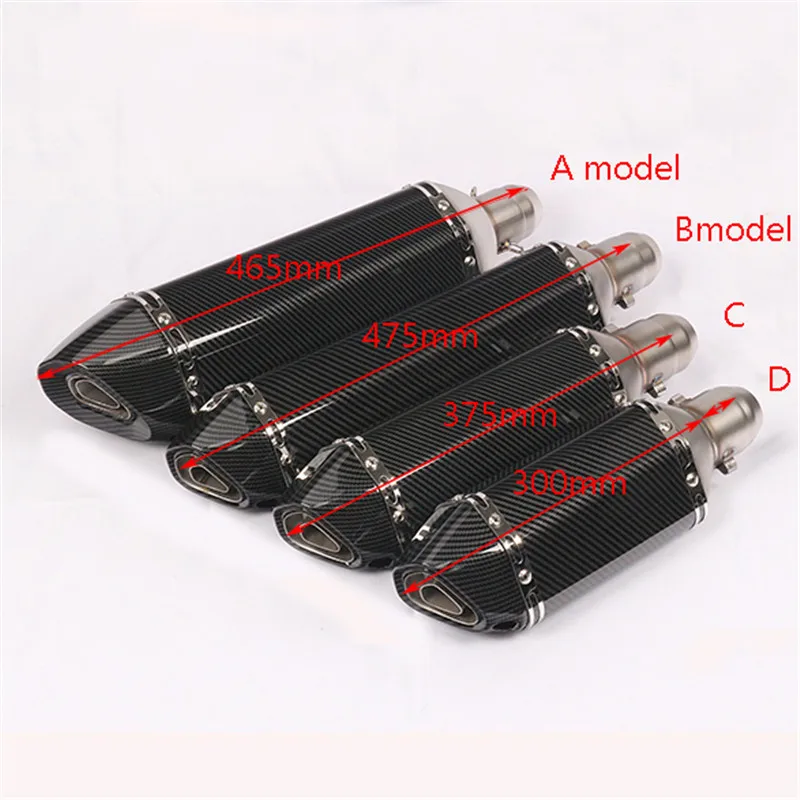 2018 New Carbon Fiber Color Stainless Steel 4 Length Universal Motorcycle Akrapovic Exhaust Modify Motocross Exhaust Muffler
2018 New Carbon Fiber Color Stainless Steel 4 Length Universal Motorcycle Akrapovic Exhaust Modify Motocross Exhaust Muffler