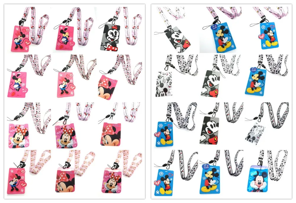 New 1 pcs cartoon mickey minnie pvc Card Holder Identity Badge with Lanyard Neck Strap Card Bus ID Holders With Key Chain m-09
New 1 pcs cartoon mickey minnie pvc Card Holder Identity Badge with Lanyard Neck Strap Card Bus ID Holders With Key Chain m-09