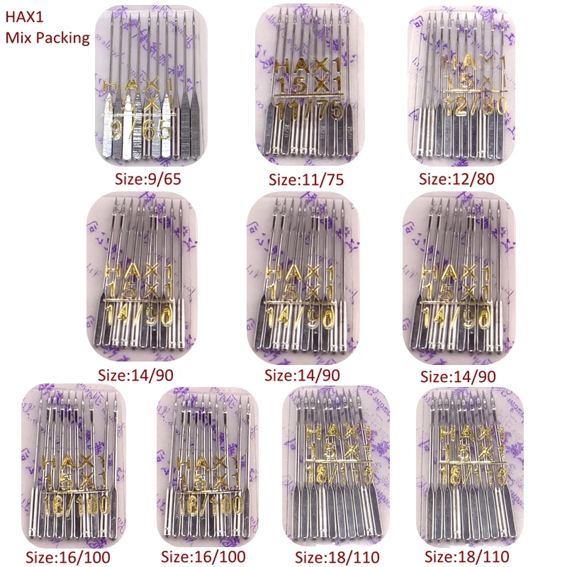 HAX1 100pcs sewing needles universal 15x1 130x705H mixed kit packing sewing accessories for all domestic machine free shipping
HAX1 100pcs sewing needles universal 15x1 130x705H mixed kit packing sewing accessories for all domestic machine free shipping