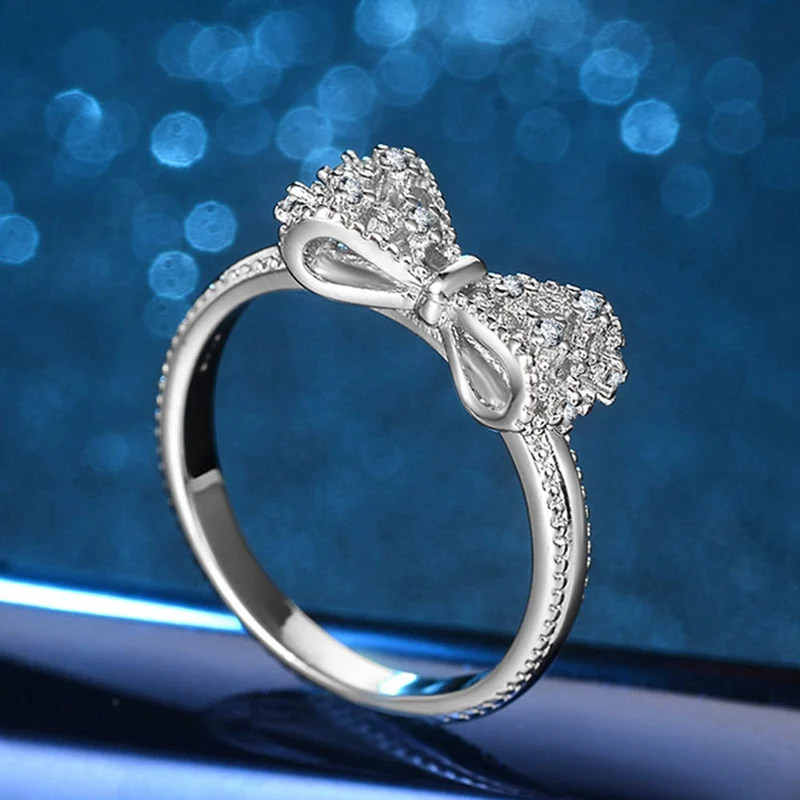 1PCS Silver Ring Charms With Butterfly And Full Crystal Wedding Ring For Women Jewelry Bow Engagement Ring For Female Jewelry
1PCS Silver Ring Charms With Butterfly And Full Crystal Wedding Ring For Women Jewelry Bow Engagement Ring For Female Jewelry