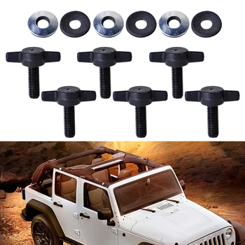DWCX 6 Set Hard Top Quick Removal Fastener Change Tee Knobs Screw Nut Kit 939B-0812-025A fit for Jeep Wrangler 2001-2015 2016 
DWCX 6 Set Hard Top Quick Removal Fastener Change Tee Knobs Screw Nut Kit 939B-0812-025A fit for Jeep Wrangler 2001-2015 2016