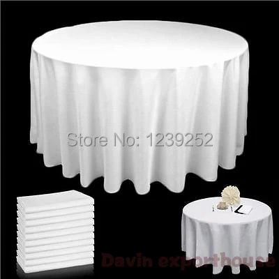 NEW 7 Colors 108 INCH ROUND TABLE CLOTH BANQUET WEDDING SATIN FABRIC TABLECLOTH FOR WEDDING HOME HOTEL DIY DECORATION
NEW 7 Colors 108 INCH ROUND TABLE CLOTH BANQUET WEDDING SATIN FABRIC TABLECLOTH FOR WEDDING HOME HOTEL DIY DECORATION