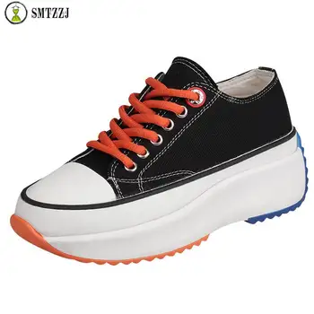 SMTZZJ 2019 Fashion Design Black Yellow Canvas Flat Shoes Women Student Thick Bottom increased Platform Comfort Soft Sneakers
SMTZZJ 2019 Fashion Design Black Yellow Canvas Flat Shoes Women Student Thick Bottom increased Platform Comfort Soft Sneakers