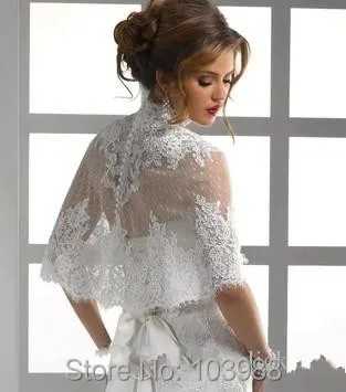 Lace Applique White Bolero Women Half Sleeve High Neck Feminino Wedding Accessories Wedding Jacket Acessorios Para Mulher
Lace Applique White Bolero Women Half Sleeve High Neck Feminino Wedding Accessories Wedding Jacket Acessorios Para Mulher