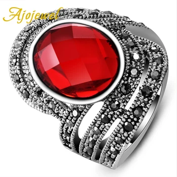 Ajojewel Size 7-9 Red Oval Stone Crystal Ring for Women With black Rhinestones Ring bague femme Jewelry
Ajojewel Size 7-9 Red Oval Stone Crystal Ring for Women With black Rhinestones Ring bague femme Jewelry