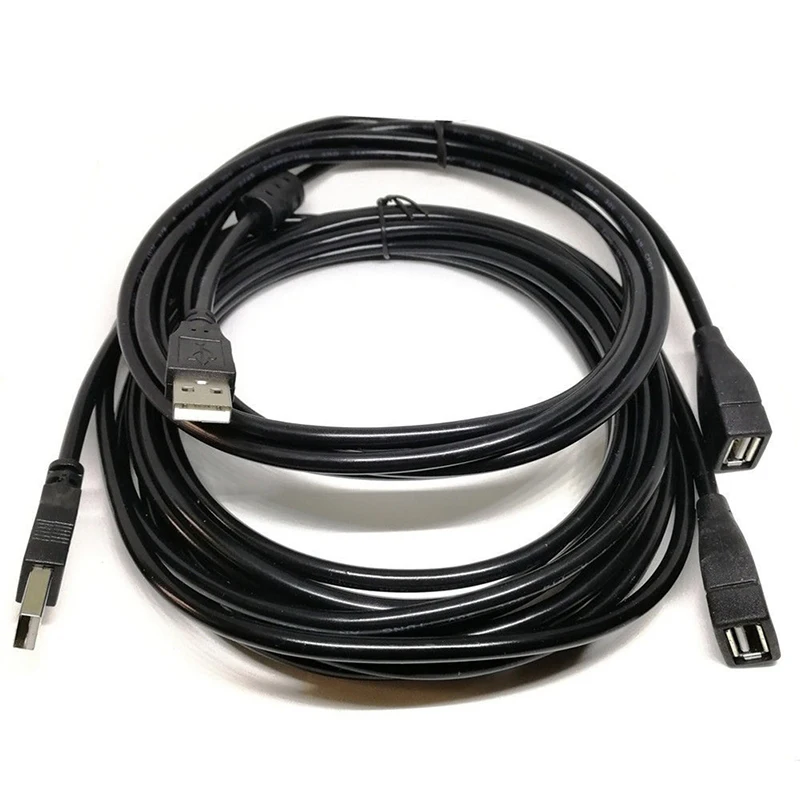 1.5/3/5m USB Extension Cable USB2.0 Data Male To Female Cable High-speed Transmission USB Extension Wire With Magnetic Ring
1.5/3/5m USB Extension Cable USB2.0 Data Male To Female Cable High-speed Transmission USB Extension Wire With Magnetic Ring