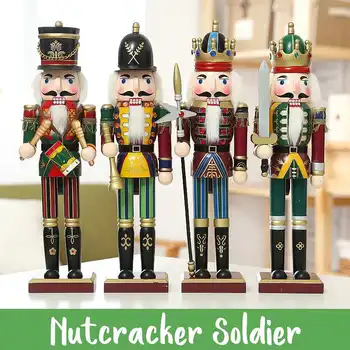 4Pcs 30CM Nutcracker Puppet Christmas Wooden Doll Child Gift Handcraft Guard Walnut Toy Ornaments Home Decoration
4Pcs 30CM Nutcracker Puppet Christmas Wooden Doll Child Gift Handcraft Guard Walnut Toy Ornaments Home Decoration