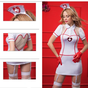 5pcs Nurse Uniform Dresses Costume Cosplay With Headwear Gloves High Quality Fancy Role Play Clubwear Female Cosplay Lingerie
5pcs Nurse Uniform Dresses Costume Cosplay With Headwear Gloves High Quality Fancy Role Play Clubwear Female Cosplay Lingerie