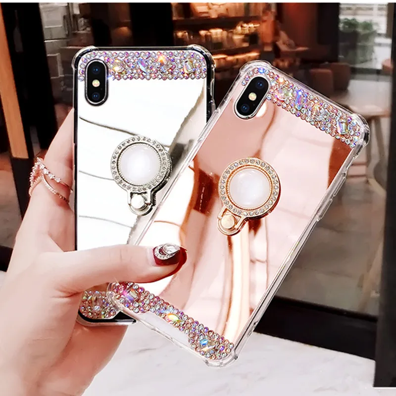 Rhinestone Mirror Phone Case For Samsung Galaxy S8 S9 S10 Plus S10e Lite Note8 Note9 Sparkle Bling Diamond Stand Soft Back Cover
Rhinestone Mirror Phone Case For Samsung Galaxy S8 S9 S10 Plus S10e Lite Note8 Note9 Sparkle Bling Diamond Stand Soft Back Cover
