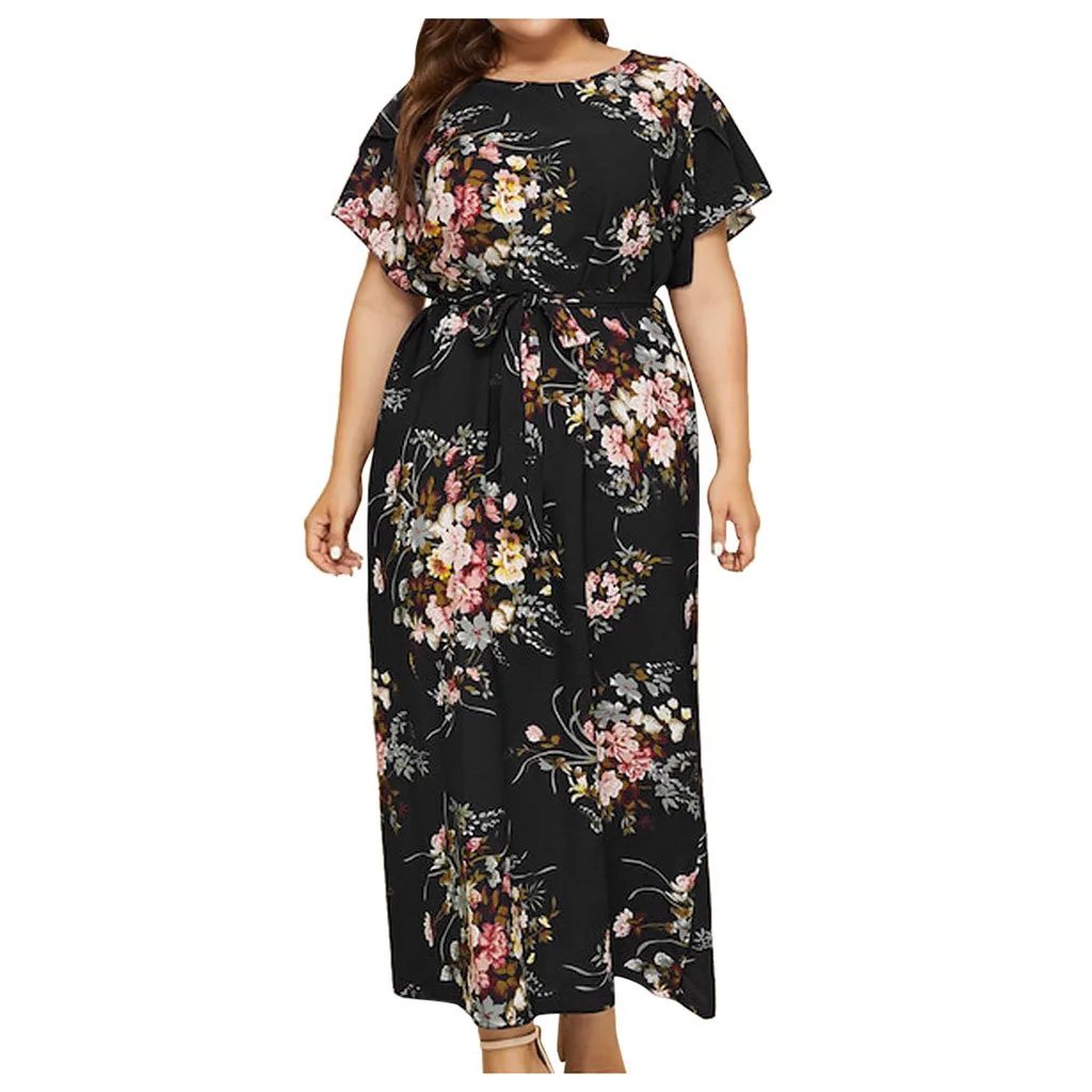JAYCOSIN Fashion Women Casual Plus Size Floral Print O-Neck Short Sleeve Bandage Dress Print Loose Short summer dress June 20
JAYCOSIN Fashion Women Casual Plus Size Floral Print O-Neck Short Sleeve Bandage Dress Print Loose Short summer dress June 20
