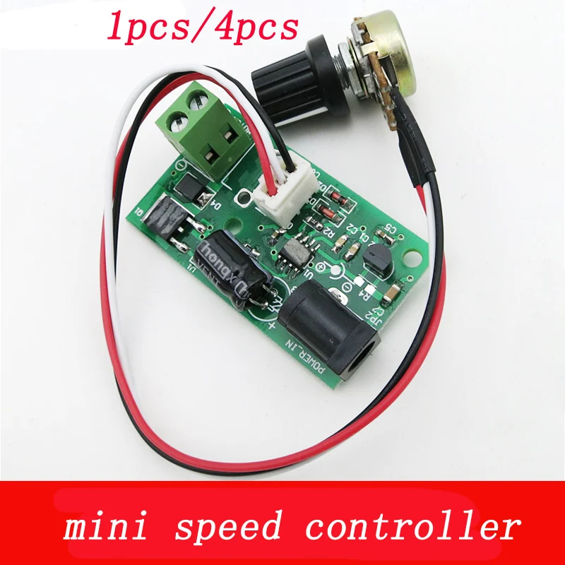 1pcs/4pcs Micro Mini Speed Controller DC 6V-28V Motor Speed Governor Regulator with Potentiometer for DIY RC Controlling Part
1pcs/4pcs Micro Mini Speed Controller DC 6V-28V Motor Speed Governor Regulator with Potentiometer for DIY RC Controlling Part